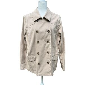 Liz Claiborne Double Breasted Cotton Jacket